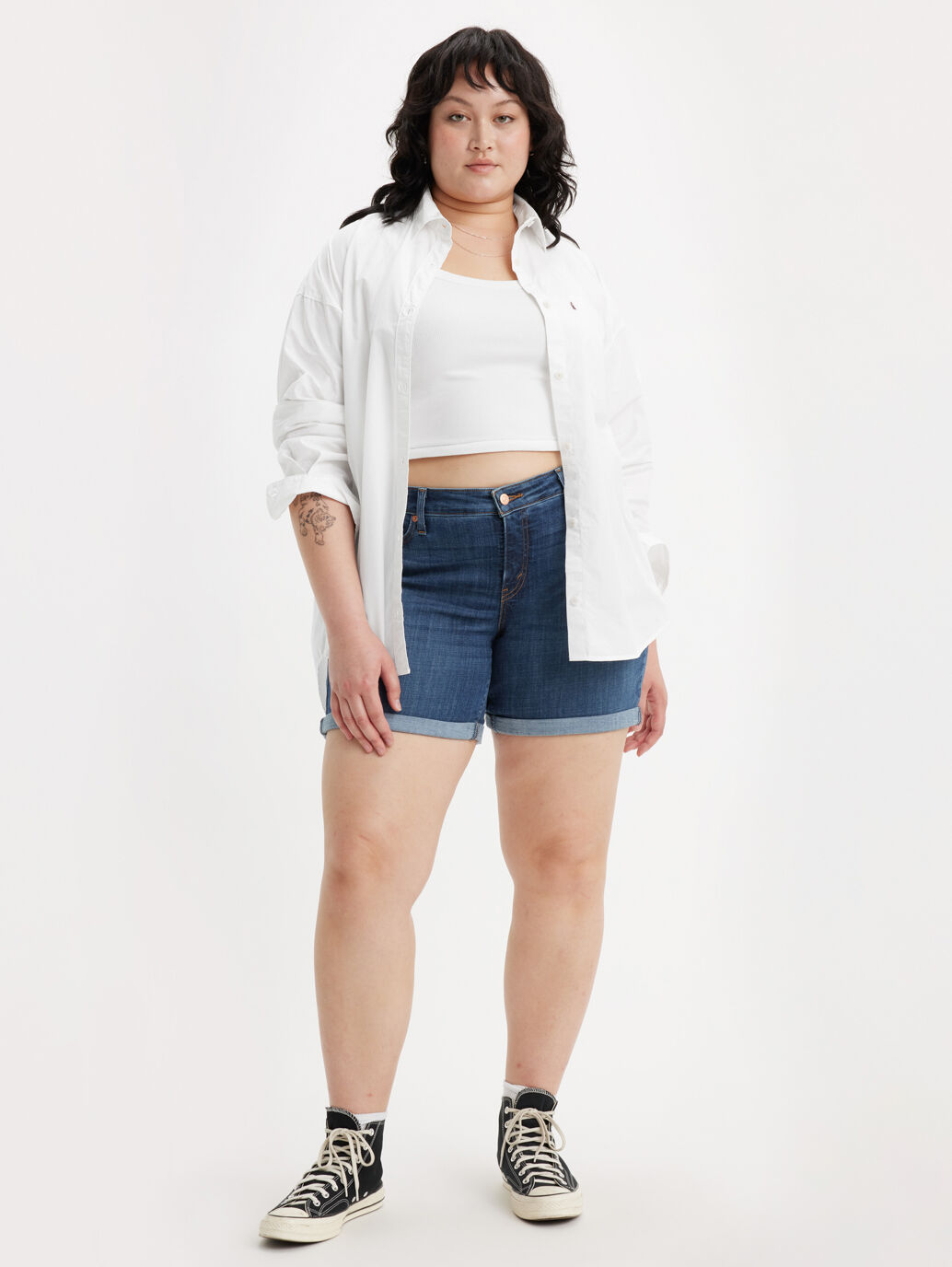 Levi's® Women's Mid-Length Shorts (Plus Size)